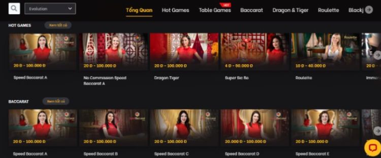 chơi live casino tại mu9
